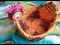 обзор пасхальной корзинки двухцветным корневым видом плетения