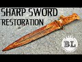 Old Rusty Handmade SHARP SWORD Restoration