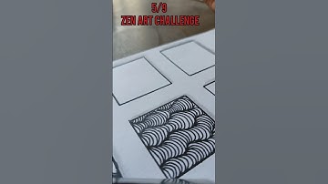 5/9 zentangle pattern challenge #shorts #zentangle