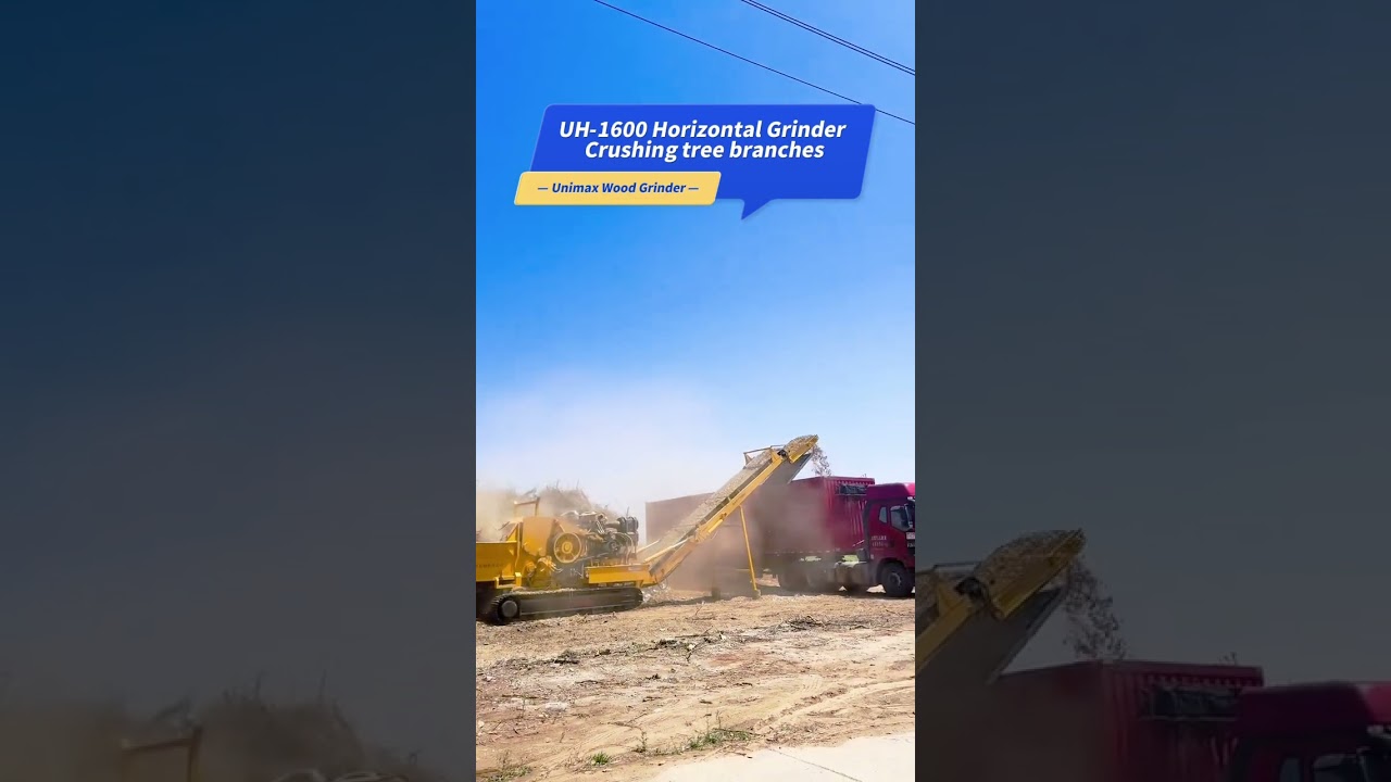 Wood shredder with a maximum output of 40 tons per hour: UH-1600 