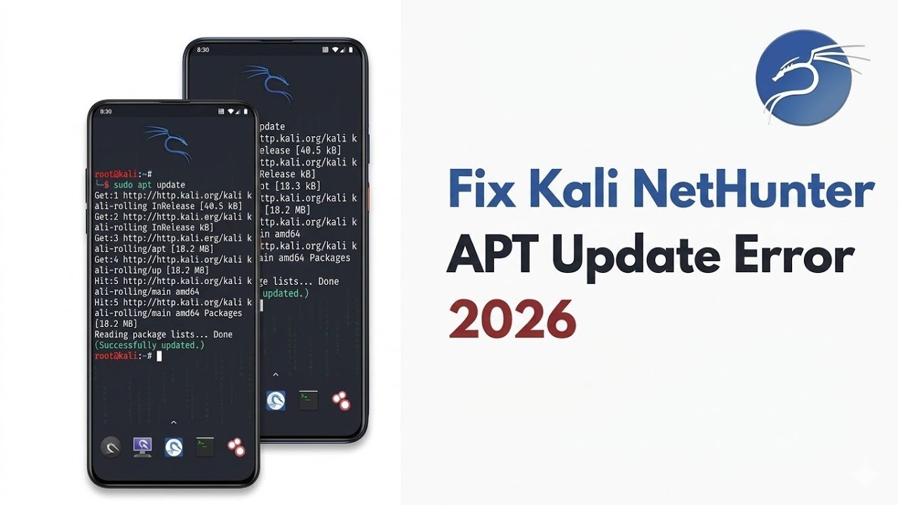 How to Fix Kali NetHunter APT Update Error (2026) | GPG Key ...