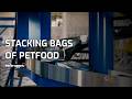 Stacking Bags Of Petfood With VPM 14C 4KG Bags Petfood Verbruggen Palletizing Solutions 
