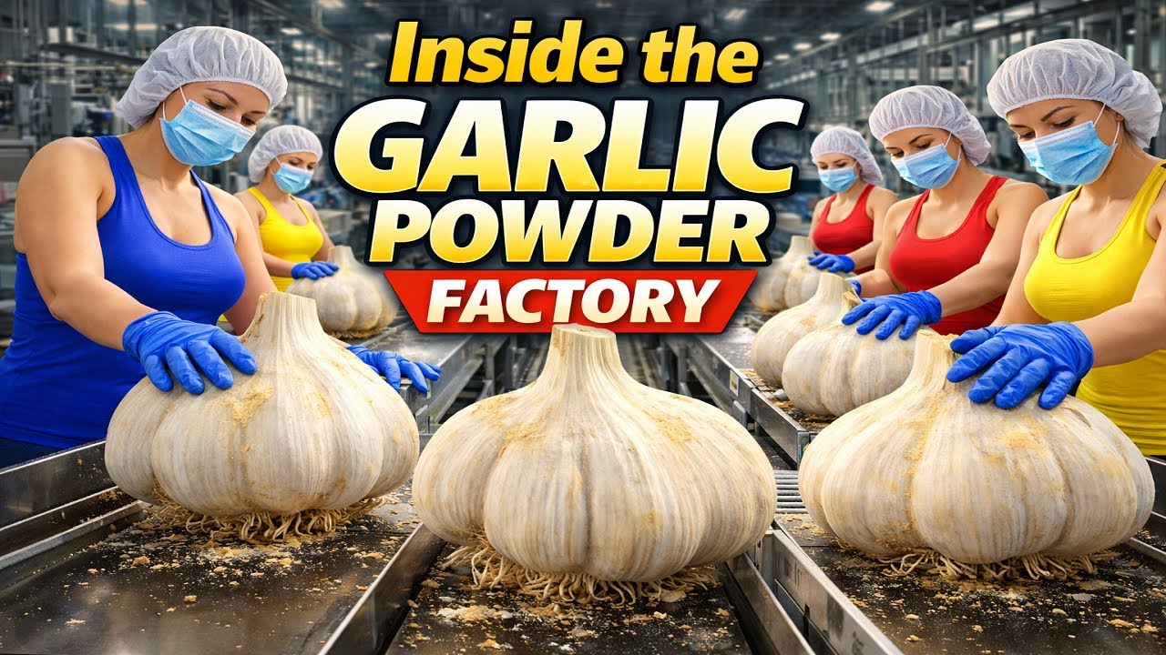 Inside the Garlic Powder Factory – How Millions of Units Are Made Daily