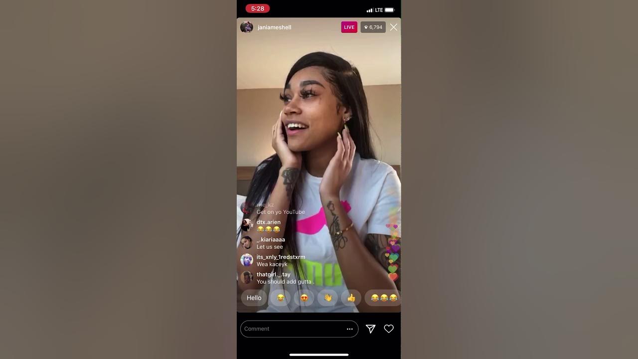 Jania Meshell IG Live YouTube Jania Meshell IG Live YouTube