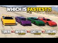 GTA 5 Online: TORERO VS INFERNUS CLASSIC VS TURISMO CLASSIC VS CHEETAH CLASSIC (WHICH IS FASTEST?)