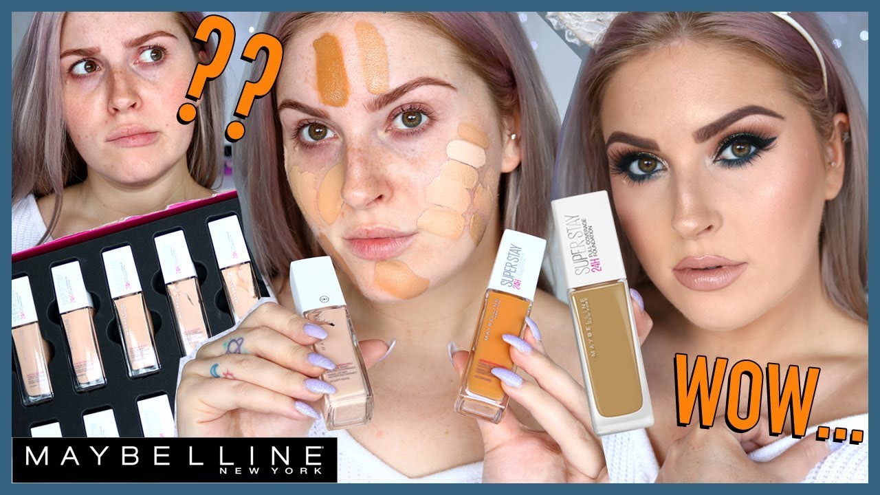 Review ⁉️🤯 FOUNDATION MAYBELLINE FULL First YouTube SUPER & Test! COVERAGE Wear STAY - Impression