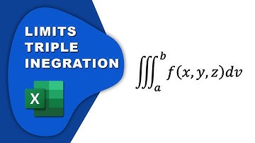 How to take limits in triple integration in Excel