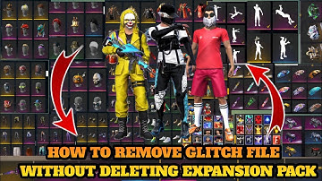 how to remove  ff glitch file ⁉️ without deleting expansion pack ❗full process @coffee.ex3
