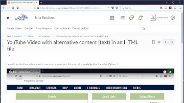 HTML with screen reader