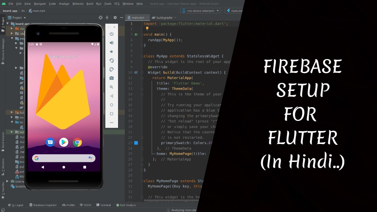 (Hindi) - #23 Flutter Tutorials | Flutter Firebase Setup | Latest 2021 ...