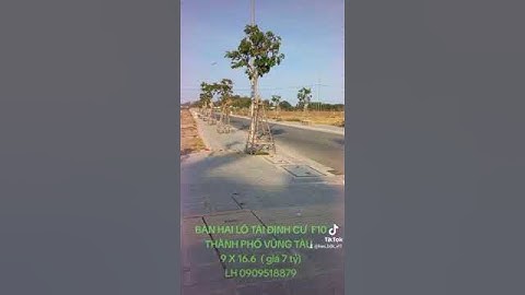 bán hai lô đất tái định cư phường 10 thành phố vũng tàu