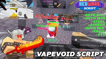 BEDWARS S12 *Op* Script - Vape VoidWare Showcase MOBILE *NO KEY*