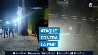 Ataque armado contra la PNC en Izabal: video muestra balacera y deja dos agentes heridos