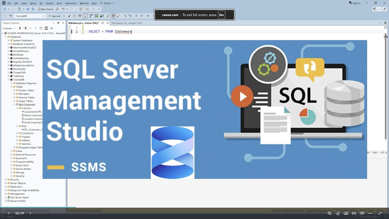 SQL Server Management Studio 22 – Tutoriel SQL Complet pour Débutants ...
