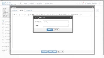 Schoology: submit assignment link