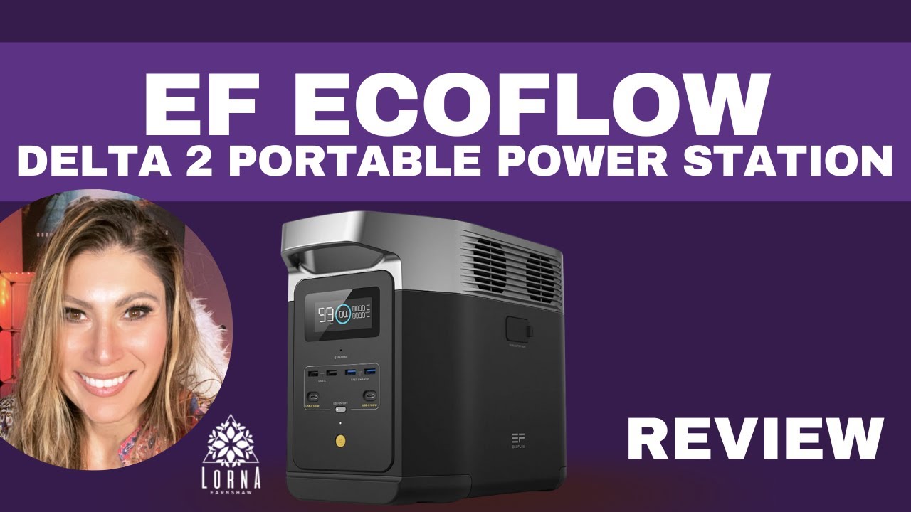 EF ECOFLOW Portable Power Station DELTA 2, 1024Wh LiFePO4 (LFP) Battery,  Fast Charging, Solar Generator(Solar Panel Optional) for Home Backup Power