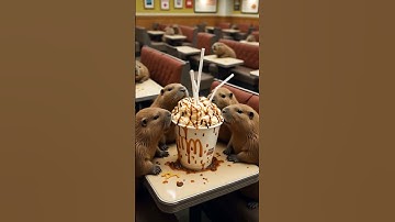 Funny capybaras in McCapybara store,