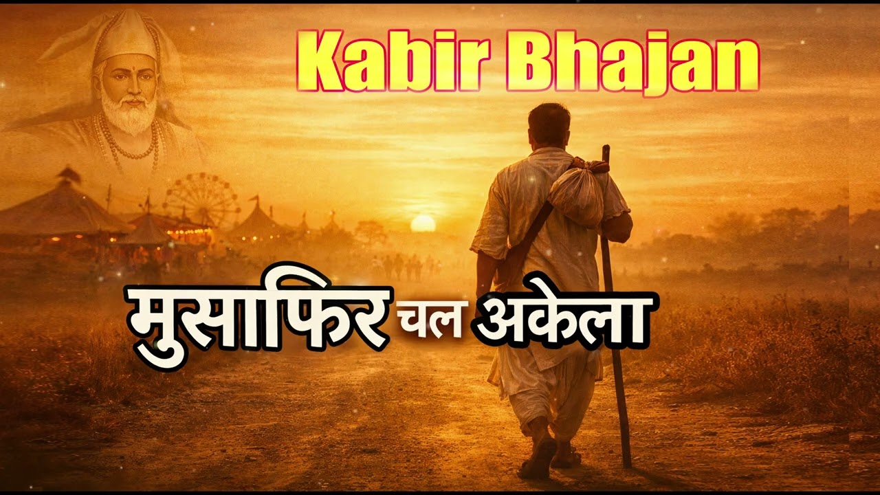 #kabirbhajan कहत कबीर सुनो भाई साधू,मुसाफ़िर चल अकेला तेरा मेला पीछे छूटा,