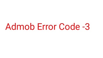 Admob Error Code 3| Solved|easy way|Adarsh Pathak