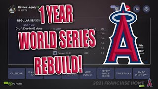 MLB The Show 21 L.A. Angels 1 Year World Series Rebuild!