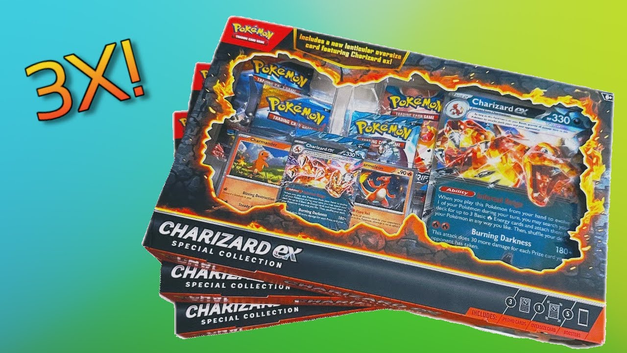 I Opened *THREE* Charizard EX Special Collection Boxes! (Pokemon TCG)