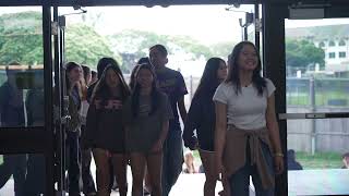 Students Touring the Mary Kawena Pukui Learning Commons (Punavision - Spring 2026)