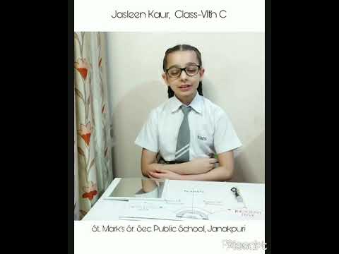 St. Mark's School, Janakpuri _PRAYOGSHALA_Jasleen Kaur_ Class-6
