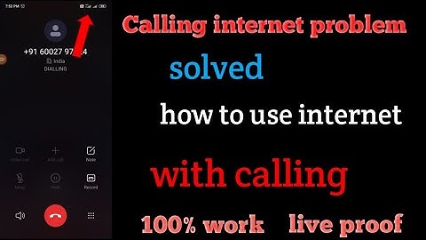 how to use internet with calling call karte hi internet band ho jata hai2022