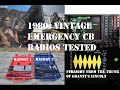 1980s Vintage Emergency CB radios tested. Kraco Mayday 1 and Mayday 2 RF lifeline before cellphones