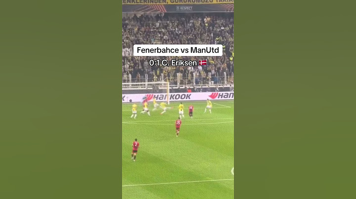 Fenerbahce vs Manchester United eriksen 1:0 #goal #football #manchesterunited #fenerbahçe #turkey
