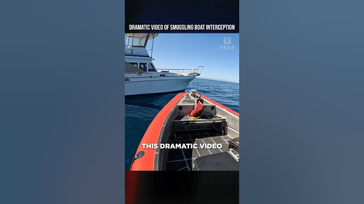 Dramatic Video Shows Moment Smuggler Boat is Intercepted