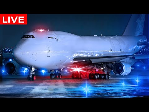 🔴LIVE ARCTIC COLD WINTER NIGHT at CHICAGO O'HARE AIRPORT | AVGEEK ORD PLANE SPOTTING |WINTER WEATHER