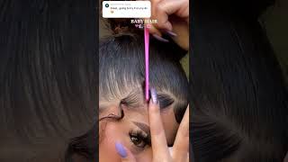 How to do baby hairs #shorts #babyhairs #hairtutorial #summervibes screenshot 3