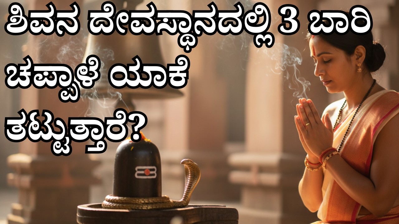 ಶಿವನ ದೇವಸ್ಥಾನದಲ್ಲಿ 3 ಬಾರಿ ಚಪ್ಪಾಳೆ ಯಾಕೆ ತಟ್ಟುತ್ತಾರೆ? | Shiva Temple Secret