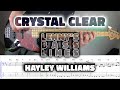 Hayley Williams Crystal Clear Bass Line Score Tabs Cover