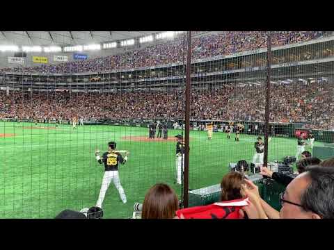 10月13日　CS第四戦　ジャイアンツ選手登場　守備
