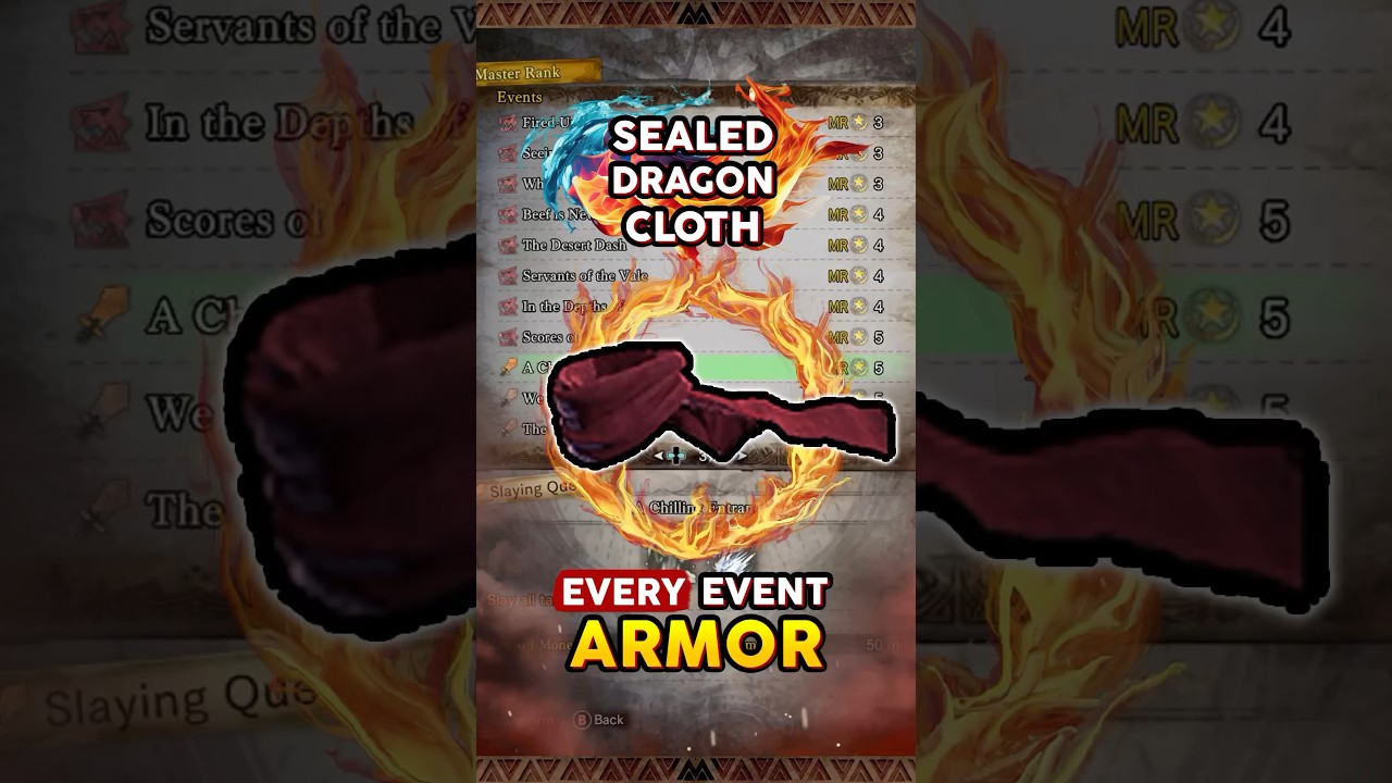 MOST STUNNING Event Armor 🐲🧣 Sealed Dragon Cloth | Monster Hunter World 