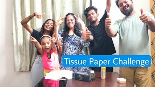 TISSUE PAPER CHALLENGE | fun time | is bar Kaun Hara 😂