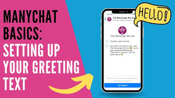 Chat Marketing Basics - How to Set up Your Greeting Text in ManyChat