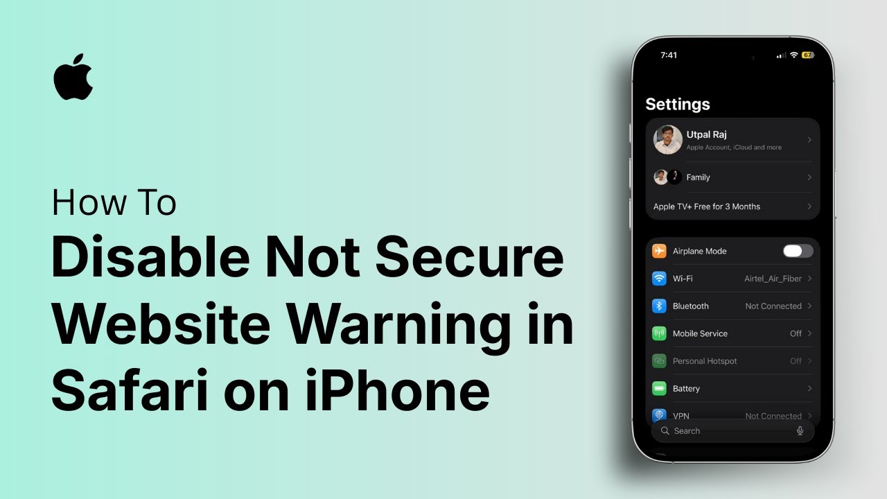 How to Disable Not Secure Website Warning in Safari on iPhone - YouTube