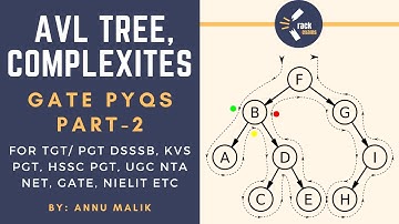 AVL Tree and Complexities | Data Structure Part 2 (PYQs) | KRACK EXAMS