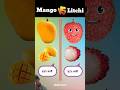 Mango 🥭 vs Litchi 🍒 – The Ultimate Summer Battle! 🔥 Who Wins?