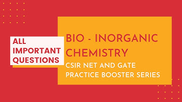 Bio - Inorganic Chemistry GATE and CSIR NET Questions | Jagriti Sharma | Rasayan Academy