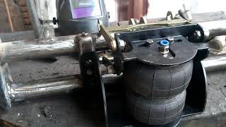 Suspensão A Ar Fusca Quadro Com Bolsa Gomada Central