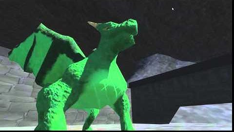 Green Dragon 3D Model - Zbrush, Blender, Unity3D