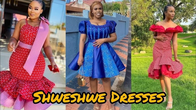 STUNNING SHWESHWE TRADITIONAL WEDDING PATTERNS  Shweshwe dresses, African traditional  wear, South african traditional dresses