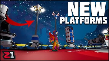 Summer UPDATE ! Part 2 New Platforms and Flood Lights! Astroneer Update Gameplay | Z1 Gaming