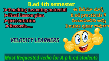 B.ed practical examination procedure@velocitylearners