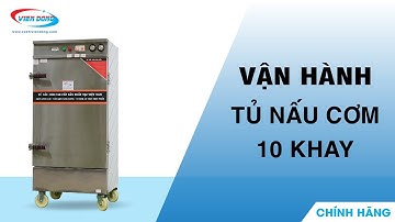 Sử dụng tủ hấp công nghiệp 10 Khay để hấp thực phẩm đa năng