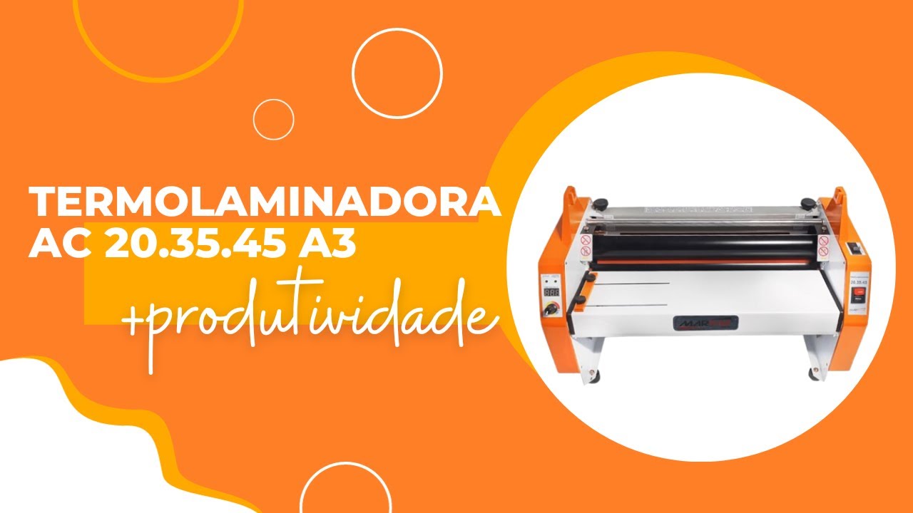 Capa do vídeo Termolaminadora Marpax: Plastificação e laminação profissional!